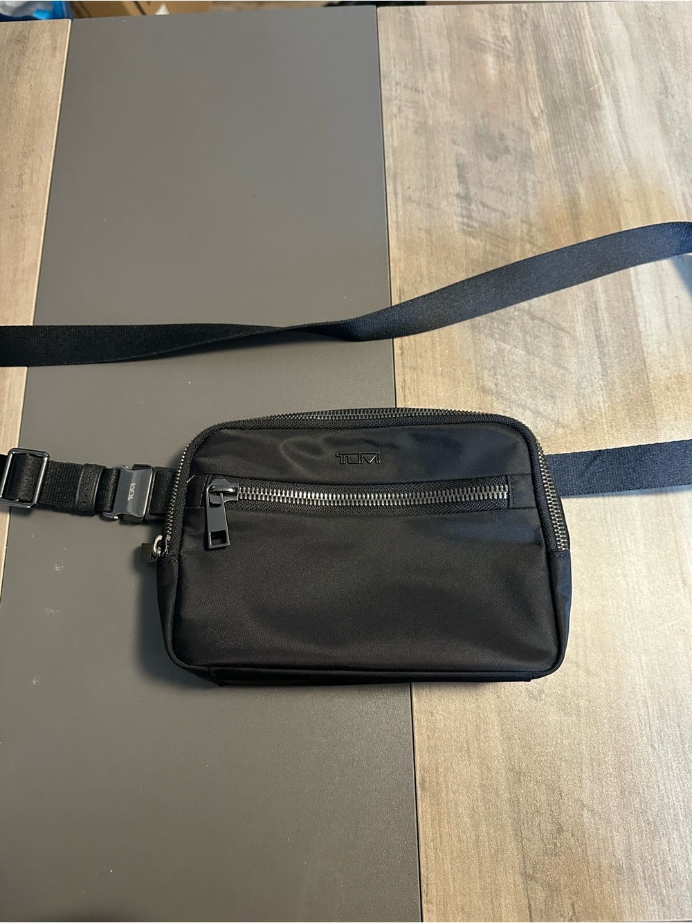Tumi Black Belt Bag